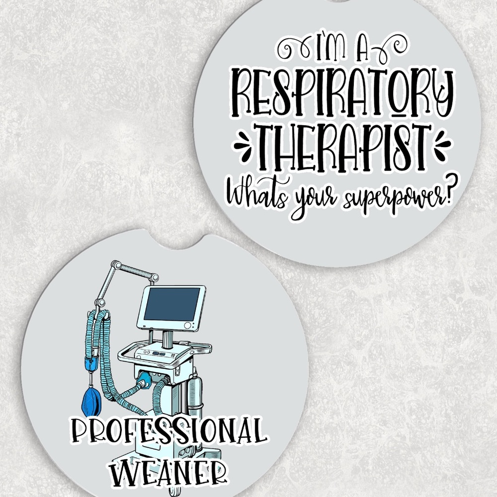 Respiratory Therapist coaster set